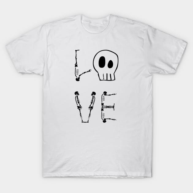 Love Skulls T-Shirt by ARTWORKandBEYOND